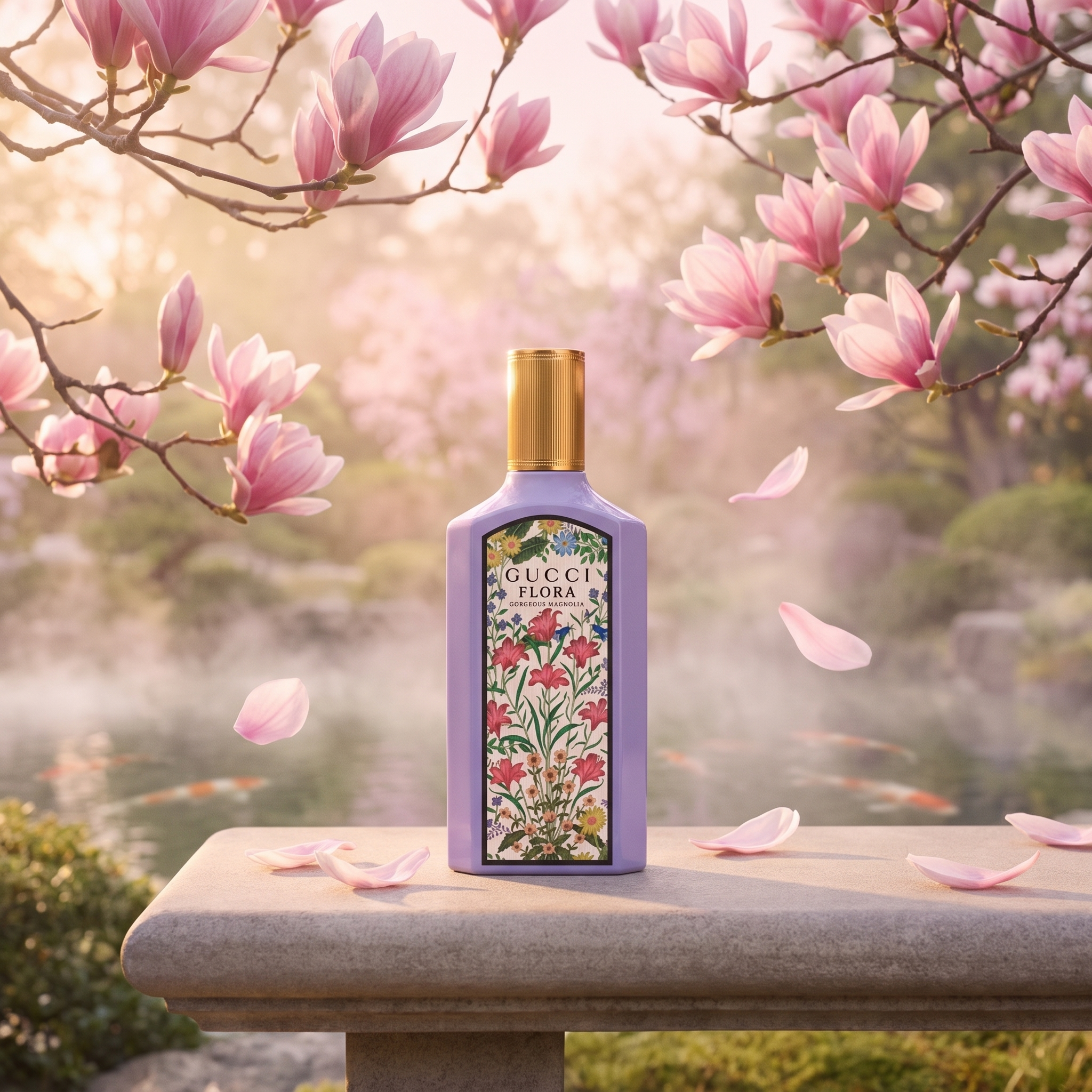 Gucci Flora Gorgeous Magnolia Eau De Parfum 150 ml - Afbeelding 4