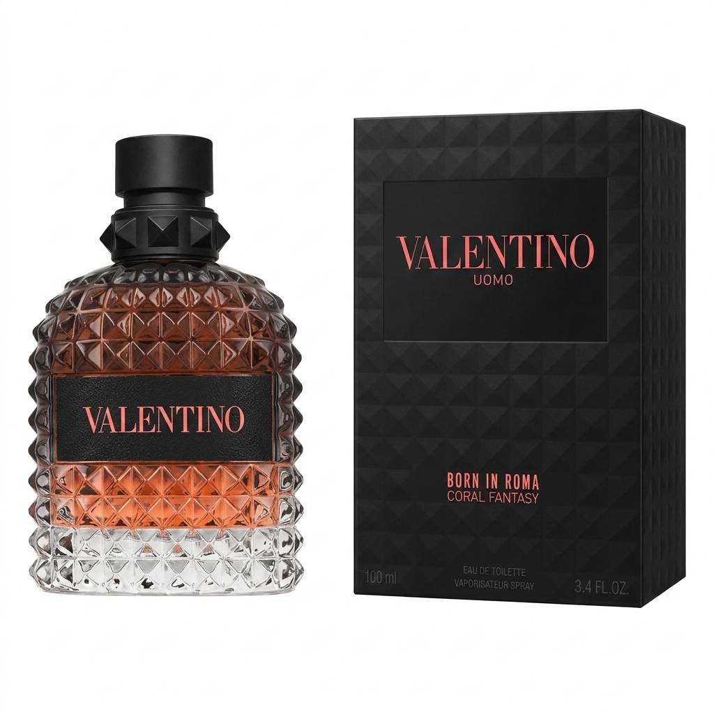 Valentino Uomo Born In Roma Coral Fantasy Eau De Toilette 100 ml - Afbeelding 2