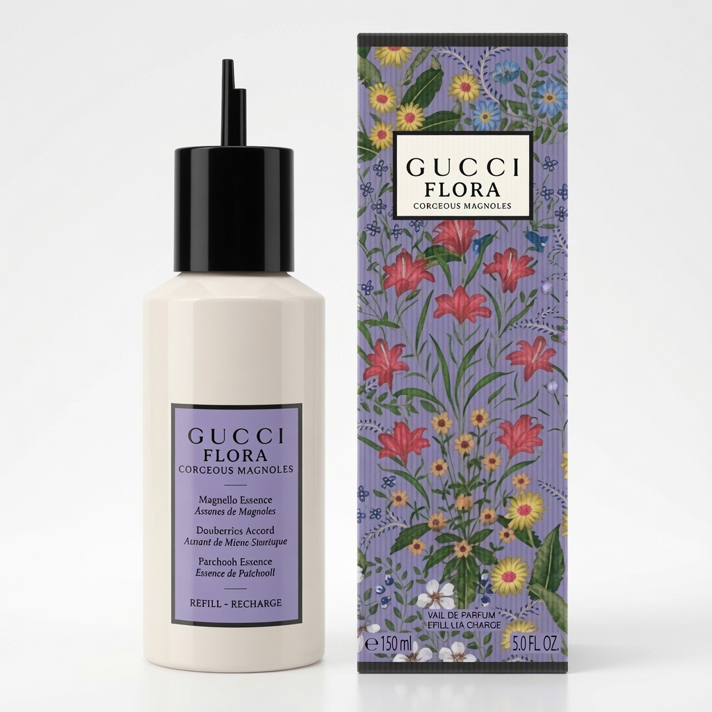 Gucci Flora Gorgeous Magnolia Eau de Parfum Refill 150 ml - Afbeelding 2