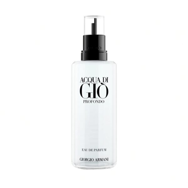 Giorgio Armani Acqua di Giò Profondo eau de parfum sprayfles op witte achtergrond
