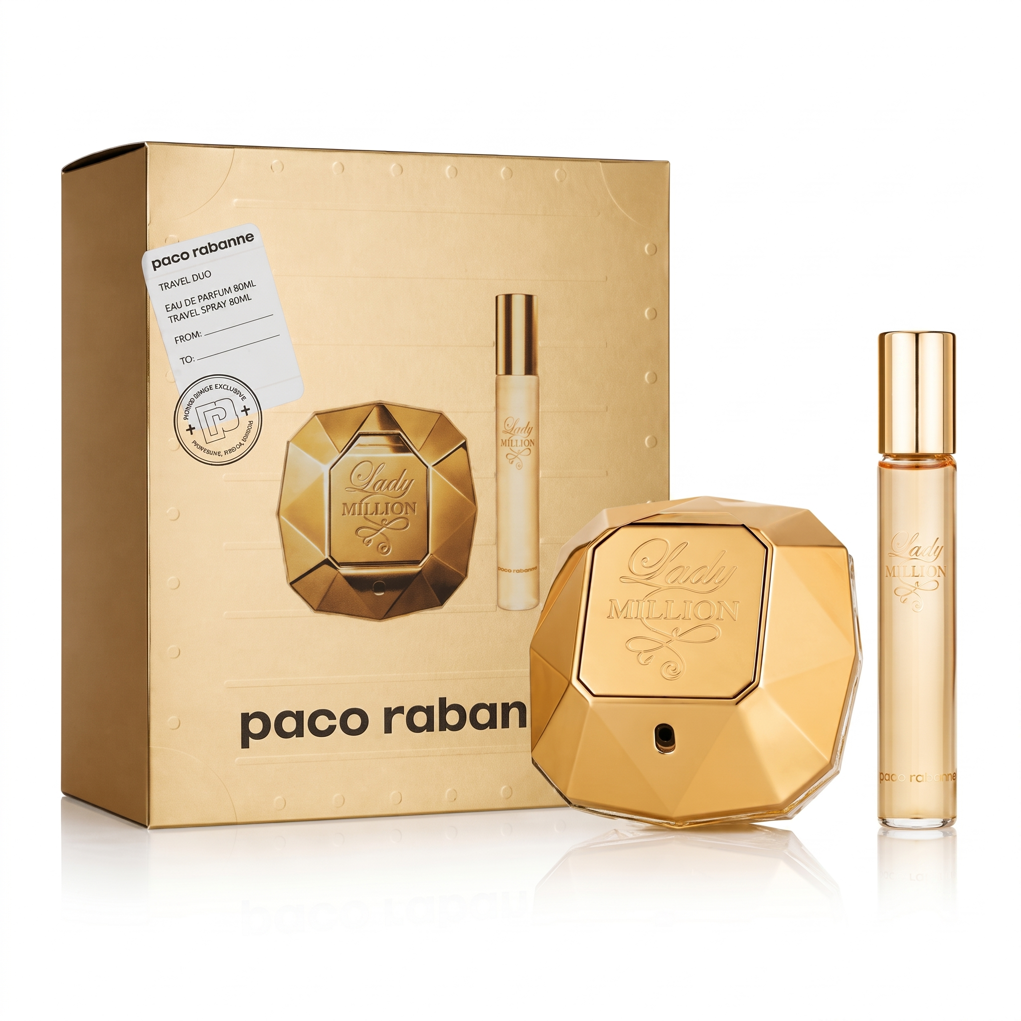 Paco Rabanne Lady Million Gift Set Eau de Parfum 80 ml + 20 ml - Afbeelding 2