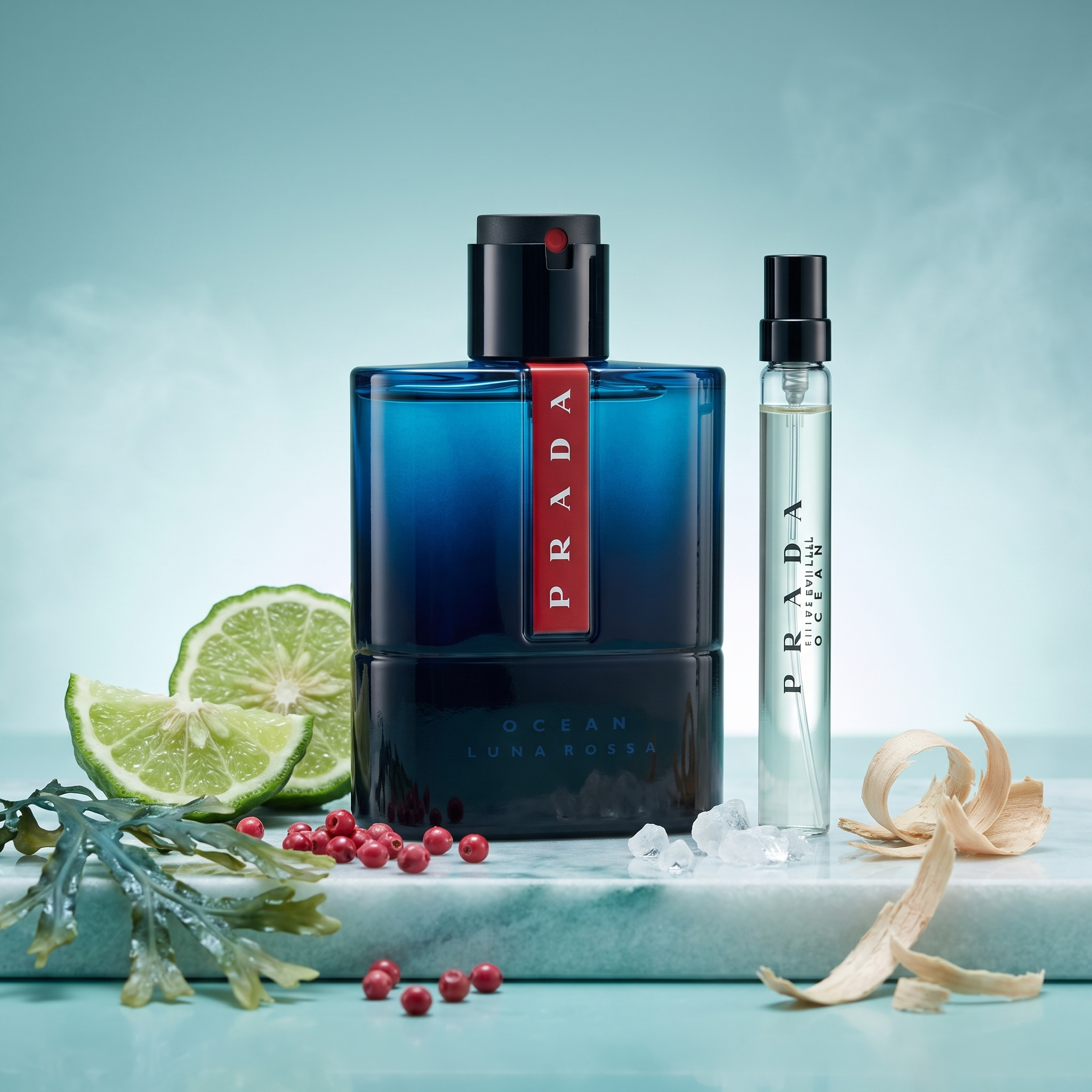 Prada Luna Rossa Ocean Eau de Parfum Gift Set 100 ml + 10 ml - Afbeelding 3